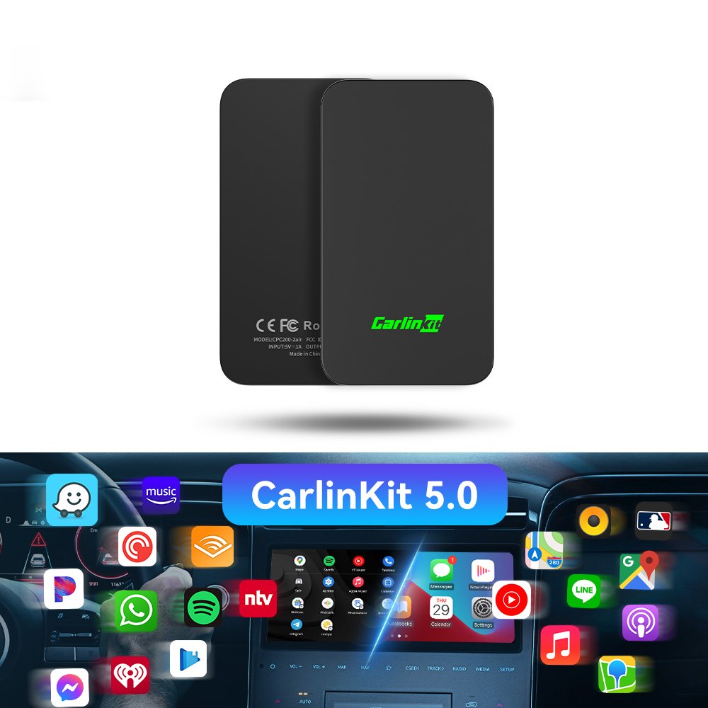 Carlinkit Android Auto Wireless Carplay Ai Box Streaming Smart Box Car Radio Stereo Portable Multimedia Dongle Carplay